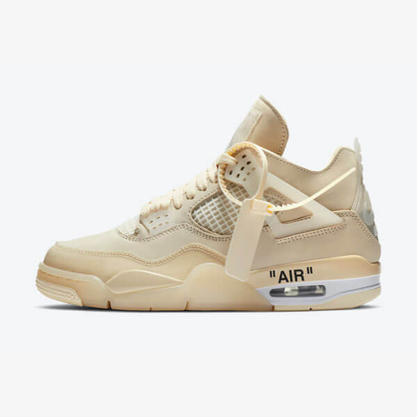 オフホワイト×ナイキ偽物OFF-WHITE×NIKE AIR JORDAN4 SP WMNS SAIL CV9388-100