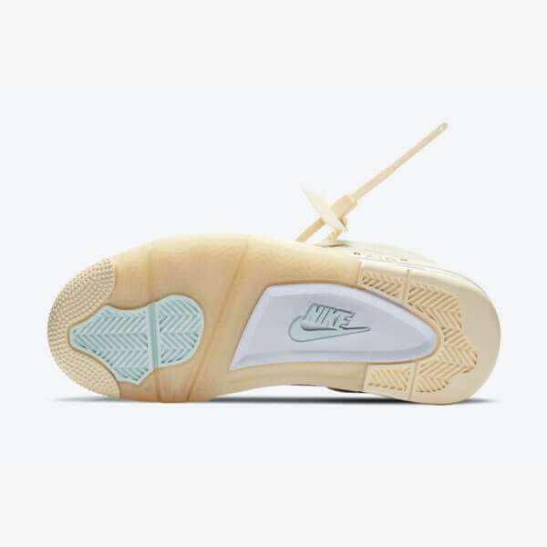 オフホワイト×ナイキ偽物OFF-WHITE×NIKE AIR JORDAN4 SP WMNS SAIL CV9388-100