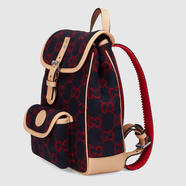 関税込 GUCCI 大人偽物もOK CHILDREN GG キャンバス ウール バックパック 630818