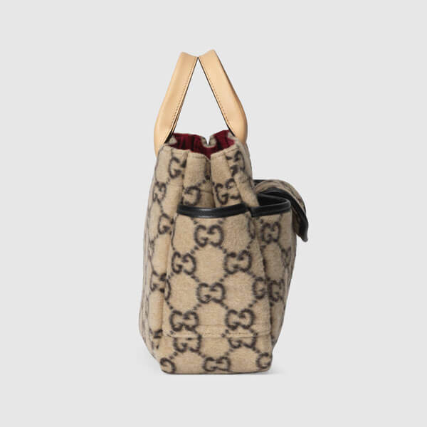 大人もOK!【GUCCI】偽物新作 チルドレン GG柄 ウール トートバッグ 6281599ZYAN