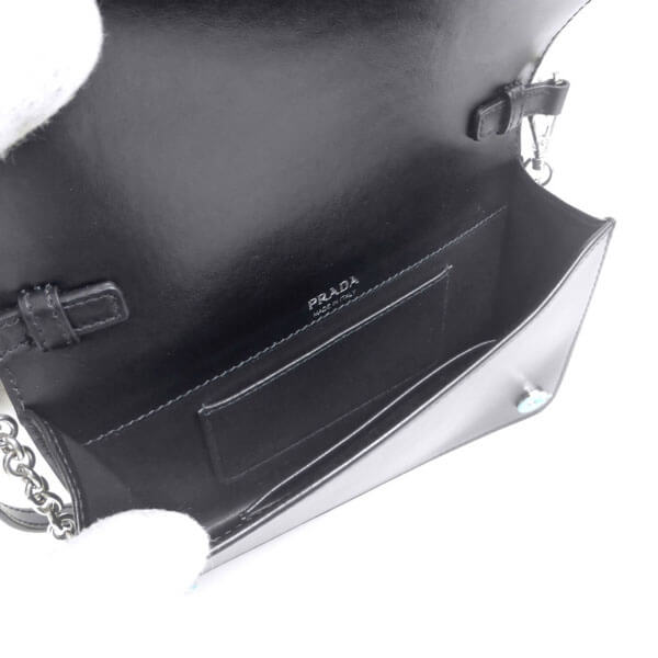 即発【PRADA】偽物テスート ミニ ショルダー 1BP019 ブラック