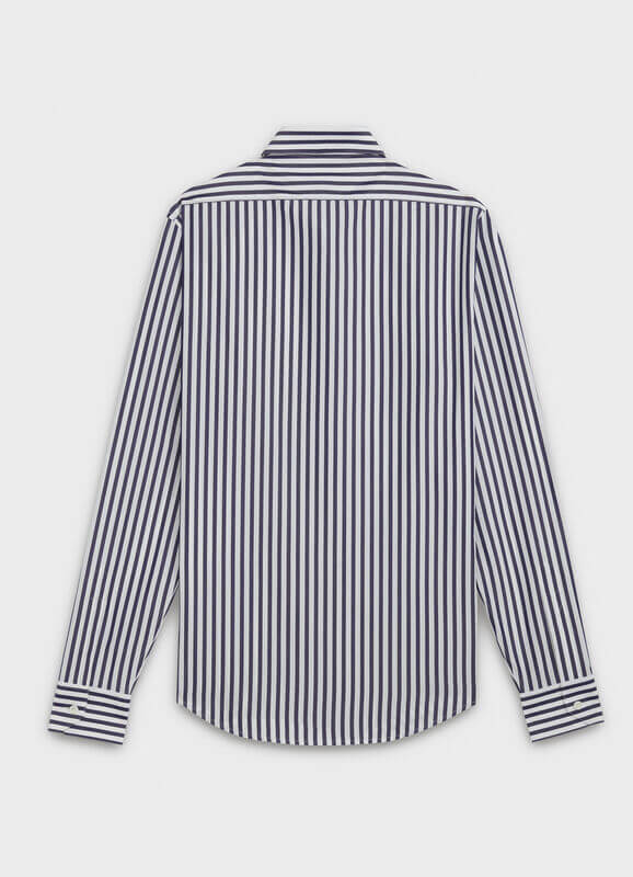 CELINE コピー新作 モダンカラー クラシックシャツ ポプリンストライプ 2C154129F.01BB