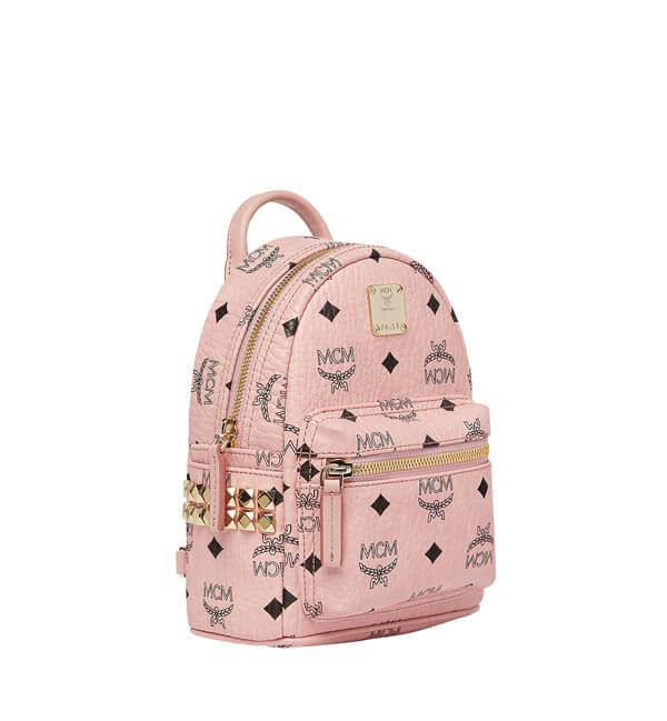 MCMリュック コピー ミニマムサイズ BEBE BOO バックパック 20cm ピンク27BA1