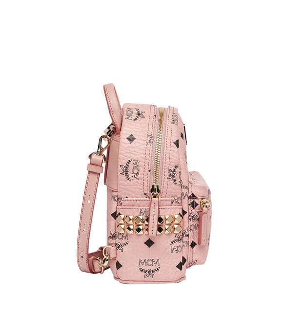 MCMリュック コピー ミニマムサイズ BEBE BOO バックパック 20cm ピンク27BA1