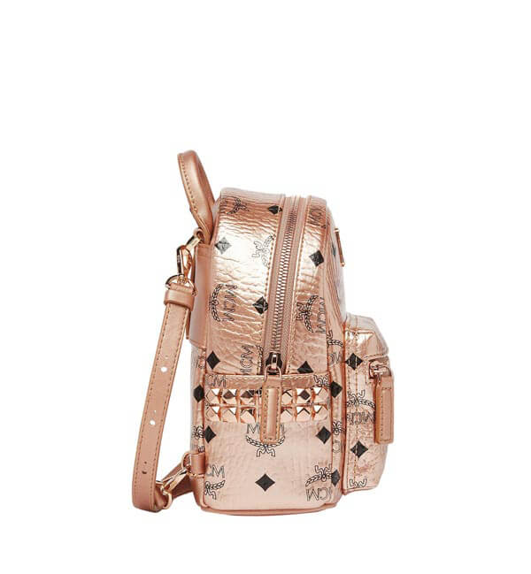 ミニマムサイズ MCM BEBE BOO MCM エムシー エムバックパック偽物 シャンパンゴールド27BA2