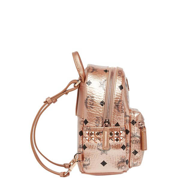 ミニマムサイズ MCM BEBE BOO MCM エムシー エムバックパック偽物 シャンパンゴールド27BA2