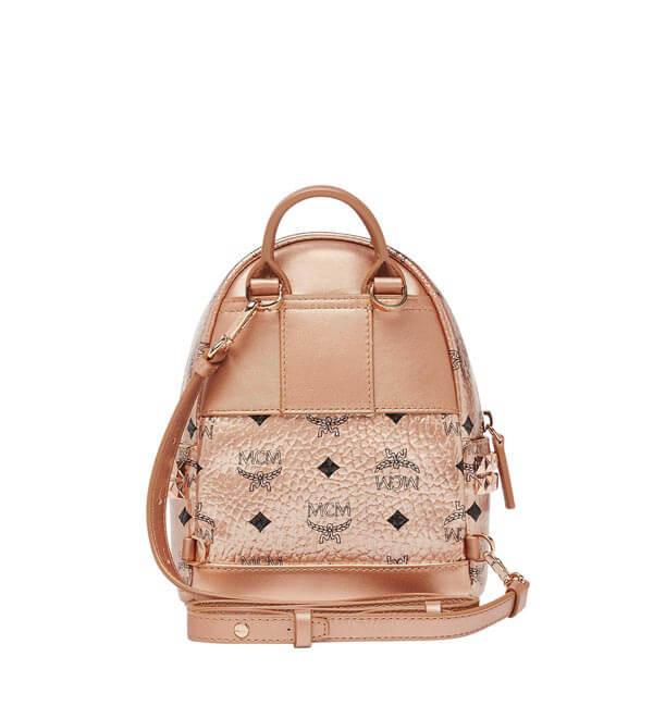 ミニマムサイズ MCM BEBE BOO MCM エムシー エムバックパック偽物 シャンパンゴールド27BA2