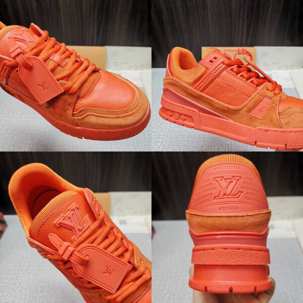 ルイヴィトンスーパーコピー スニーカー Trainers Orange Virgil AblohM690A73