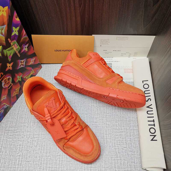 ルイヴィトンスーパーコピー スニーカー Trainers Orange Virgil AblohM690A73
