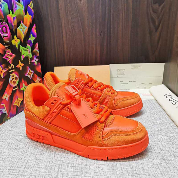 ルイヴィトンスーパーコピー スニーカー Trainers Orange Virgil AblohM690A73