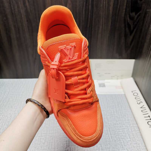 ルイヴィトンスーパーコピー スニーカー Trainers Orange Virgil AblohM690A73