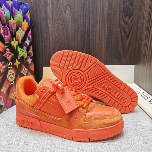 ルイヴィトンスーパーコピー スニーカー Trainers Orange Virgil AblohM690A73