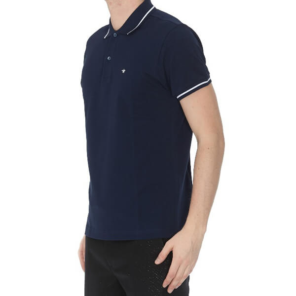 DIOR homme bee ディオール ポロシャツ 偽物 ネイビー581OB9