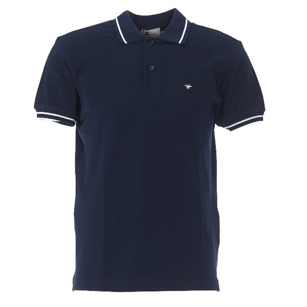 DIOR homme bee ディオール ポロシャツ 偽物 ネイビー581OB9