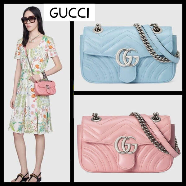 日本未入荷 グッチ ショルダーバッグ 偽物★GUCCI★GGマーモント ミニバッグ ショルダーバッグ0G3926