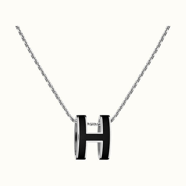 エルメスコピー 憧れの一品を手に入れてお洒落感UP!Pop H pendant BLACK120030