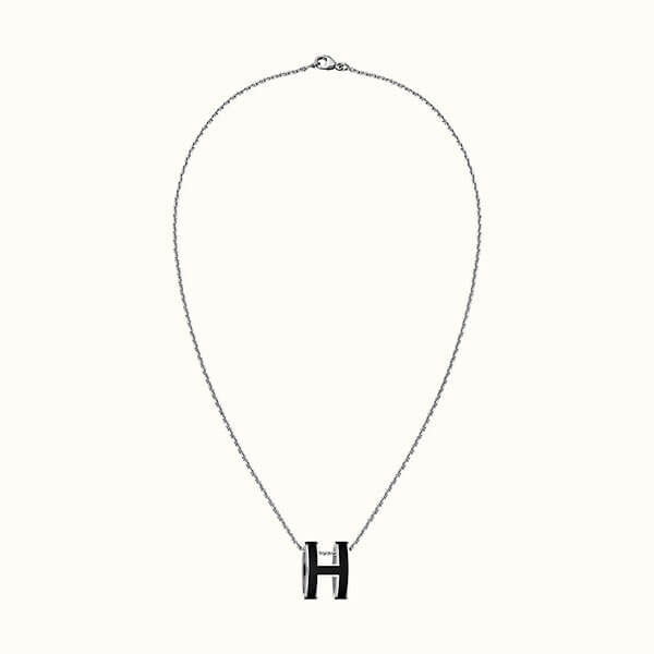 エルメスコピー 憧れの一品を手に入れてお洒落感UP!Pop H pendant BLACK120030
