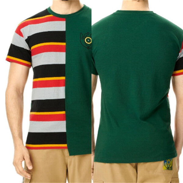 LOEWE ★ Asymmetric Eye 偽物ストライプ TシャツSa2024