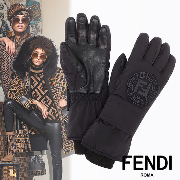 フェンディ フェンディ コピーSKI GLOVES テックナイロン スキーグローブ FAD029AEQJF0GME
