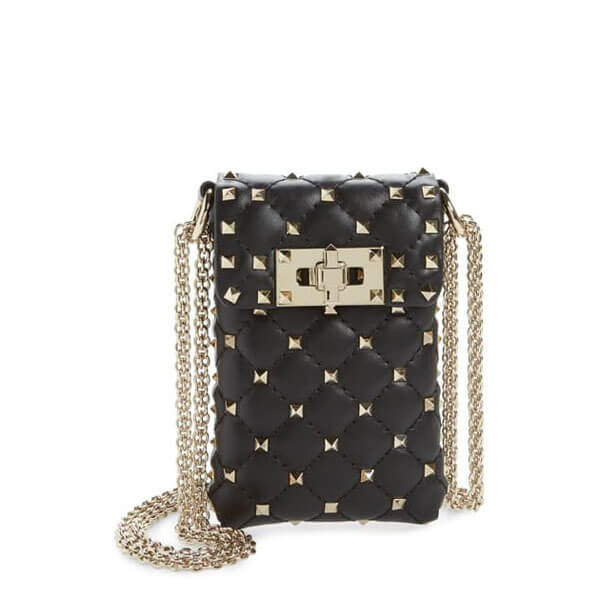SALE【Valentino】コピーロックスタッドレザースマートフォンケースVCP303