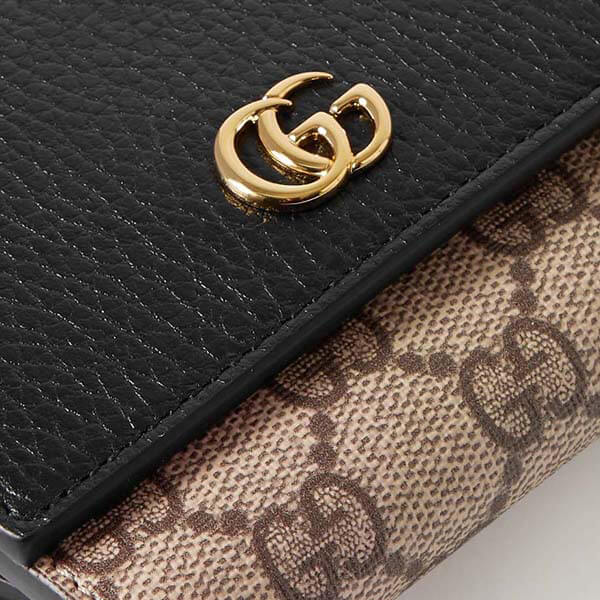 【Gucci】〔GGマーモント〕ミディアム ウォレット 598587