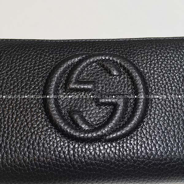 GUCCI☆SOHOフリンジタッセル付♪レザーラウンドジップ長財布