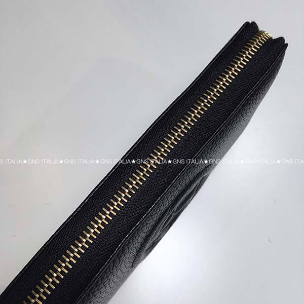 GUCCI☆SOHOフリンジタッセル付♪レザーラウンドジップ長財布