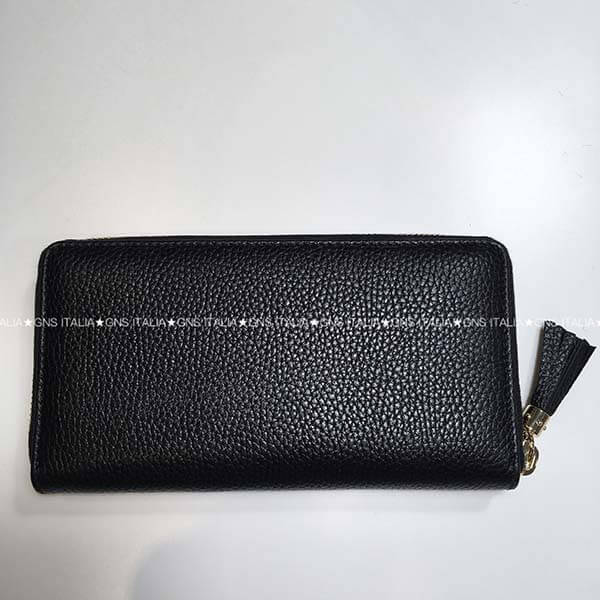 GUCCI☆SOHOフリンジタッセル付♪レザーラウンドジップ長財布
