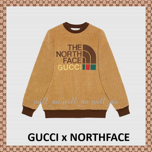 GUCCI x NORTH FACEコラボ★ボアトップス