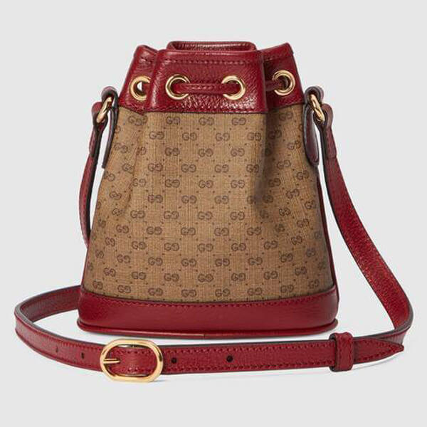 ★GUCCI★ドラえもんコラボ ミニ バケットバッグ 647801 2T0AG 8580