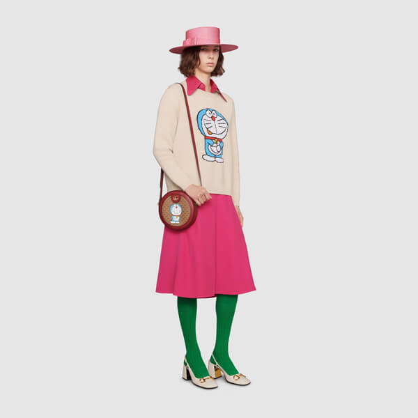 Gucciドラえもん x Gucci ドラえもんのかわいいウールのセーター