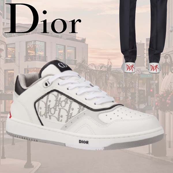 DIOR&SHAWN◆ B27 スニーカー ホワイト カーフスキン 靴コピー 3SN272ZJJ_H063