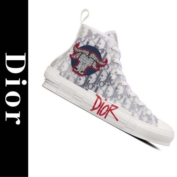 DIOR x SHAWN カプセルコレクション ハイトップスニーカー 3SH118ZJK H063