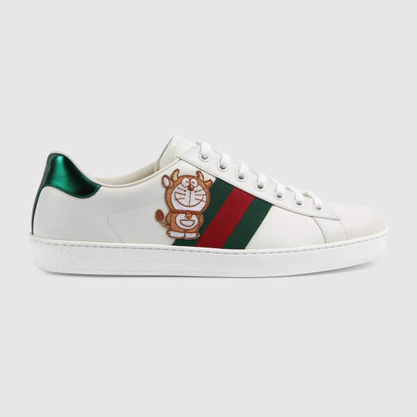 〔エース〕DORAEMON x GUCCI メンズ スニーカー 655060 0FIU0 9091