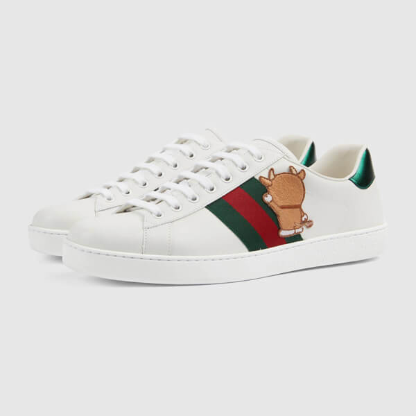 〔エース〕DORAEMON x GUCCI メンズ スニーカー 655060 0FIU0 9091