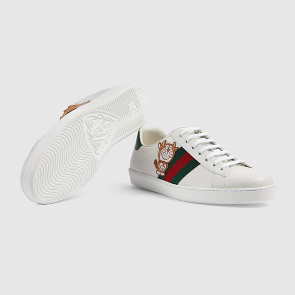 〔エース〕DORAEMON x GUCCI メンズ スニーカー 655060 0FIU0 9091