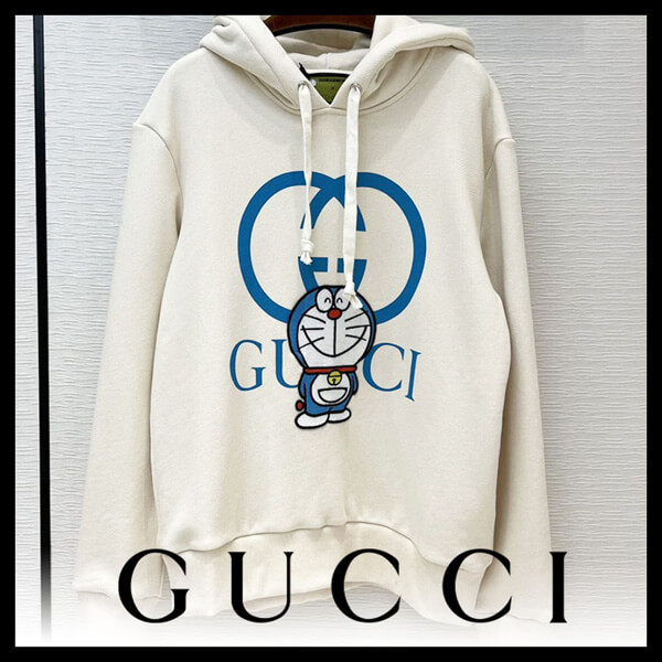 ★21SS新作★DORAEMON x GUCCI コラボ★コットンパーカー IV 646953XJDE1 9150
