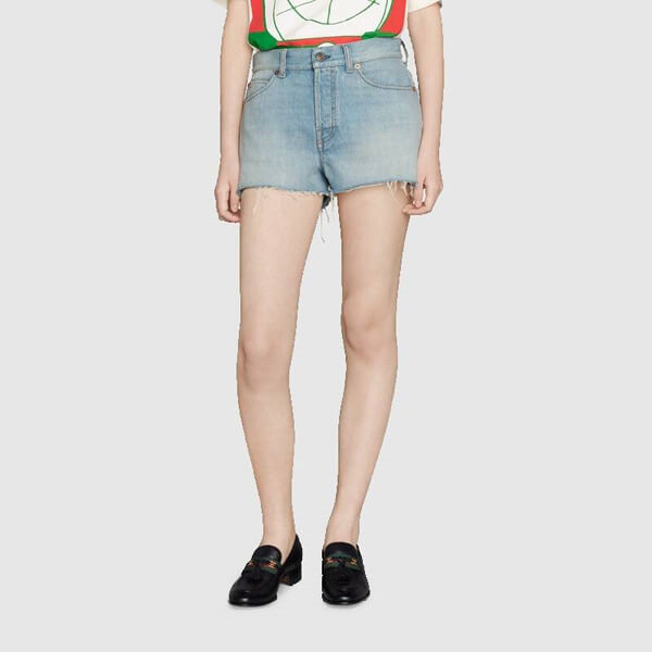 21SS海外限定★GUCCI★ドラえもんコラボ デニムパンツコピー652655 XDBOS 4452