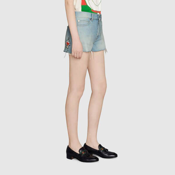 21SS海外限定★GUCCI★ドラえもんコラボ デニムパンツコピー652655 XDBOS 4452