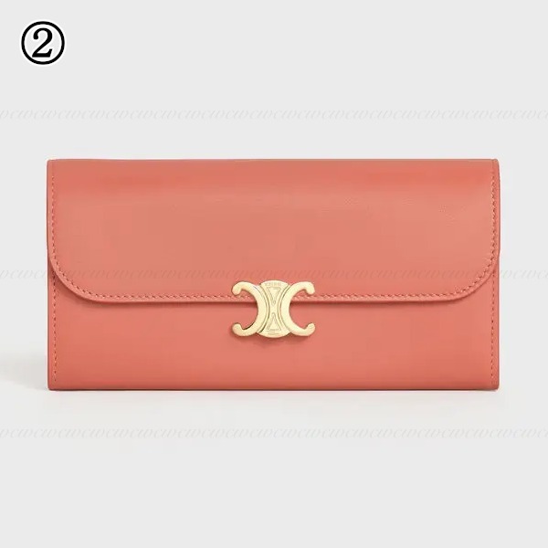 すぐ届く∞CELINE■ラージ トリオンフ フラップウォレット 10E313BZG