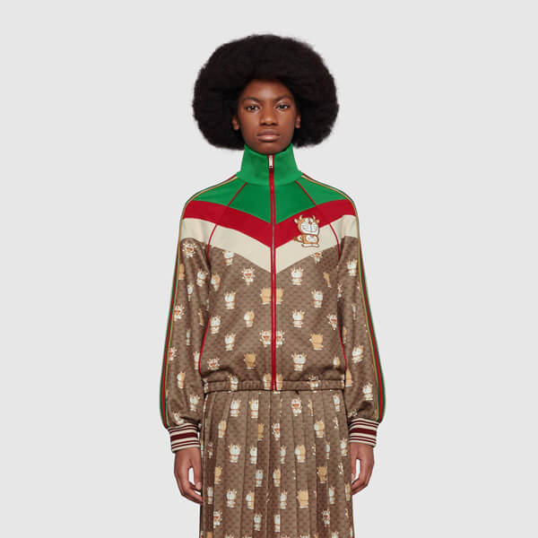 【GUCCI】DORAEMON x GUCCI テクニカルジャージー ジャケット656604 XJDH0 2231
