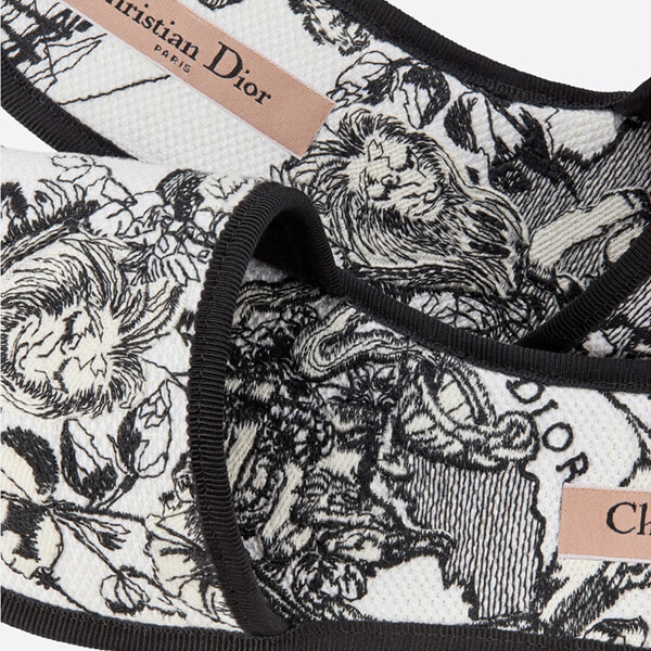 ディオール コピー CHEZ MOI ミュール Dior Zodiac エンブロイダリー コットン21030251