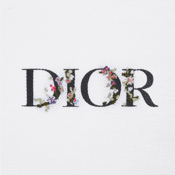 DIOR 偽物 FLOWERS ポロシャツ コットンピケ21030261