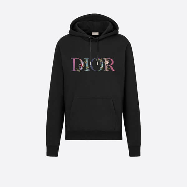 DIOR コピー FLOWERS オーバーサイズ フード付き スウェットシャツ コットンフリース21030263