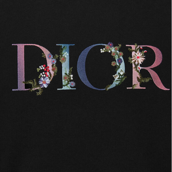 DIOR コピー FLOWERS オーバーサイズ フード付き スウェットシャツ コットンフリース21030263