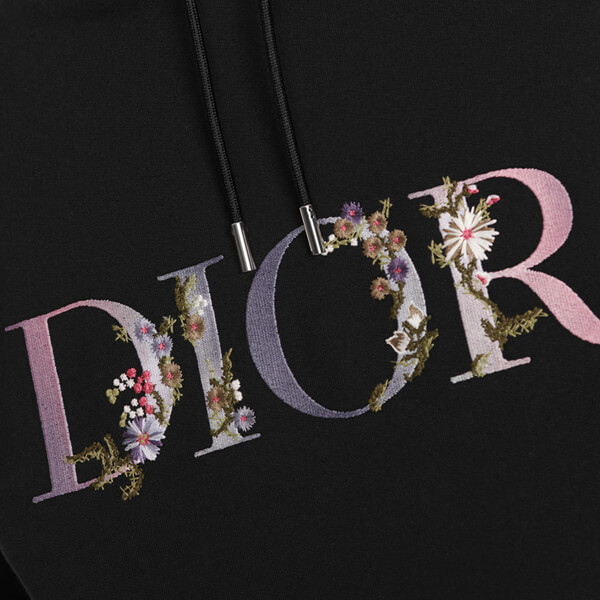DIOR コピー FLOWERS オーバーサイズ フード付き スウェットシャツ コットンフリース21030263