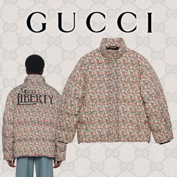 GUCCI★スーパーコピー リバティ ロンドン フローラル ダウンジャケット★即納!21030410