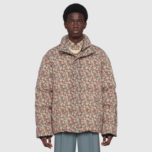 GUCCI★スーパーコピー リバティ ロンドン フローラル ダウンジャケット★即納!21030410
