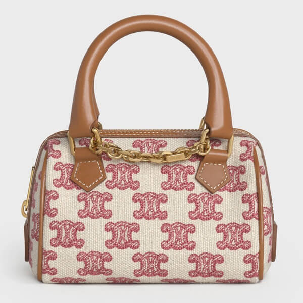 【直営店】CELINE★コピー TRIOMPHE テキスタイルのミニボストンバッグ 195112CS8.25VP