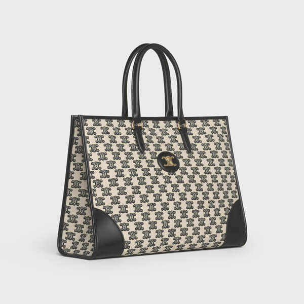 CELINE(セリーヌ) ★ 偽物 トリオンフ 刺繍 ホリゾンタル カバ トート 194342CS8.19BR 194342CS8.27FX 194342CS8.38NO
